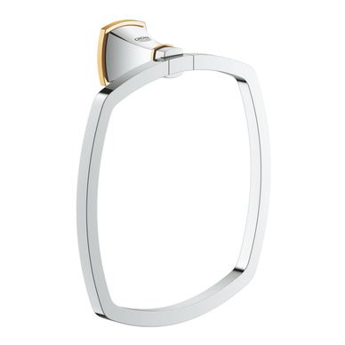 Inel prosop Grohe 40630IG0, Grandera, pe perete, 205 mm, metal, crom / auriu