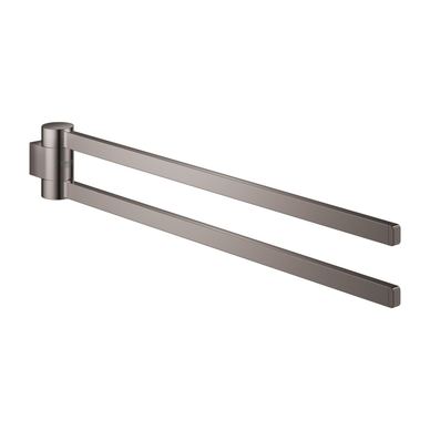 Suport prosop Grohe 41063A00, Selection, pe perete, 400 mm, metal, lucios, grafit