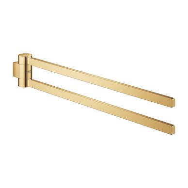 Suport prosop Grohe 41063GL0, Selection, pe perete, 400 mm, metal, pivotant, lucios, auriu