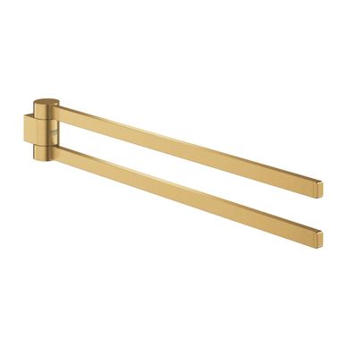 Suport prosop Grohe 41063GN0, Selection, 400 mm, pe perete, pivotant, metal, mat, auriu