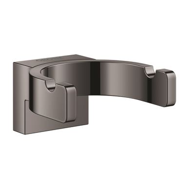Agățătoare dublă Grohe 41049A00, Selection, pe perete, metal, lucios, grafit