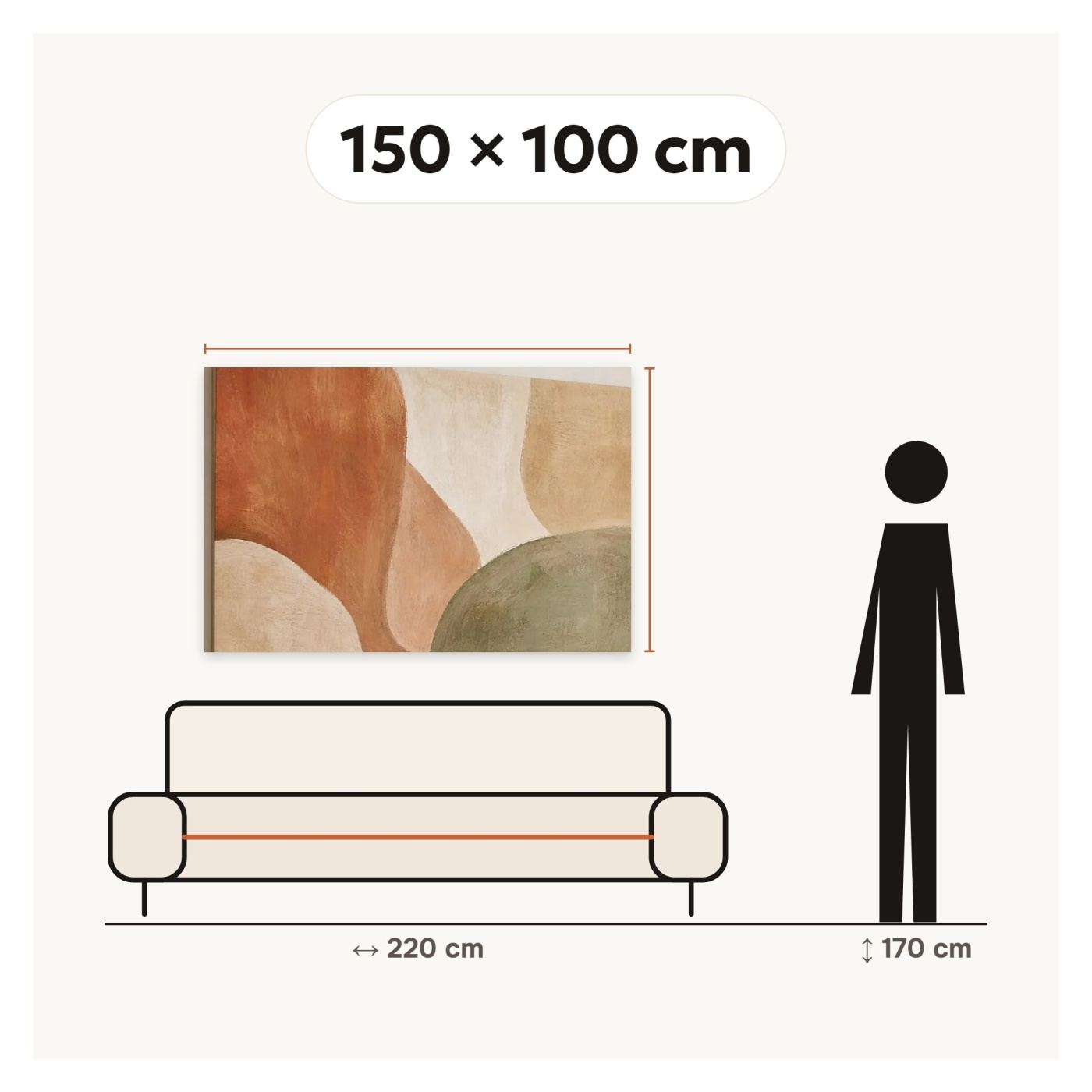 Hegyvidéki Naplement Tájkép Vászonnyomat 150x100 cm 100% poliészter vászon - 2