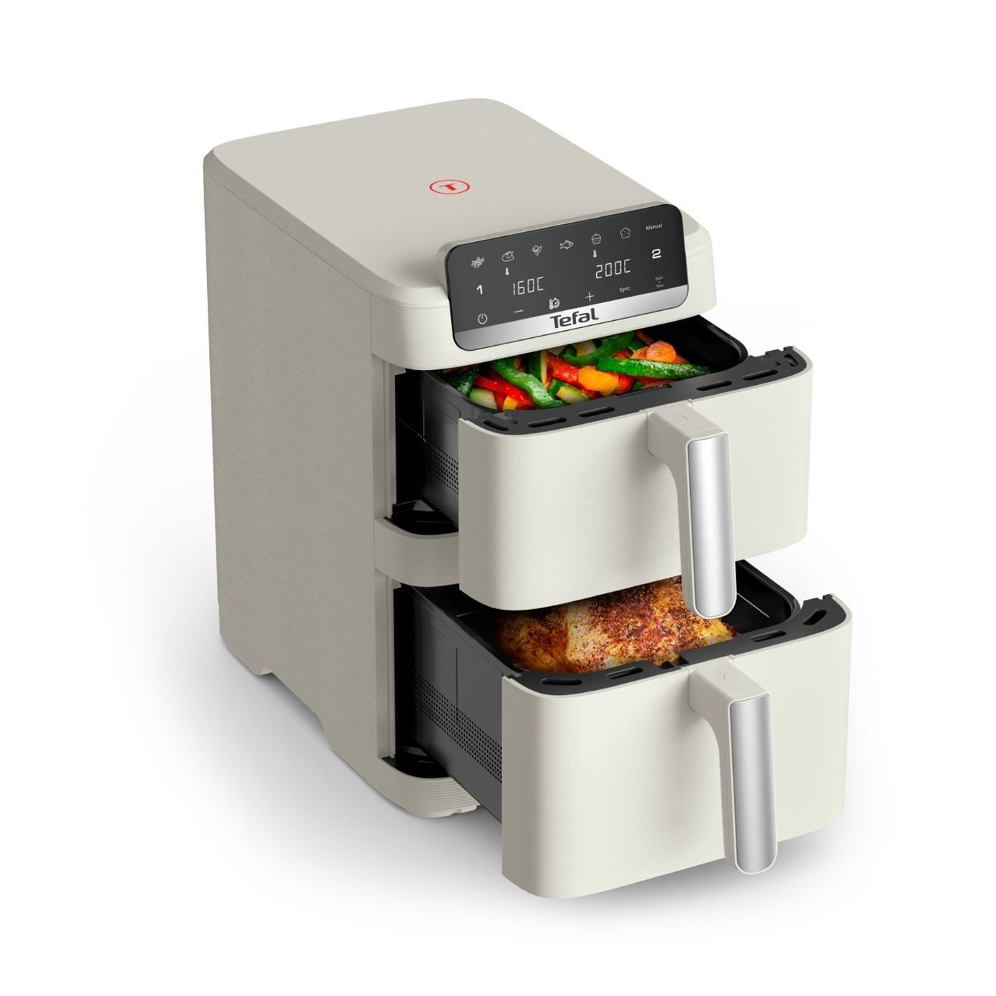 Tefal Easy Fry Crispy Stack EY752AE0 dupla légsütő, 2700 W, 10 L – Légsütő 7 automatikus programmal, 2 rekesszel - 11