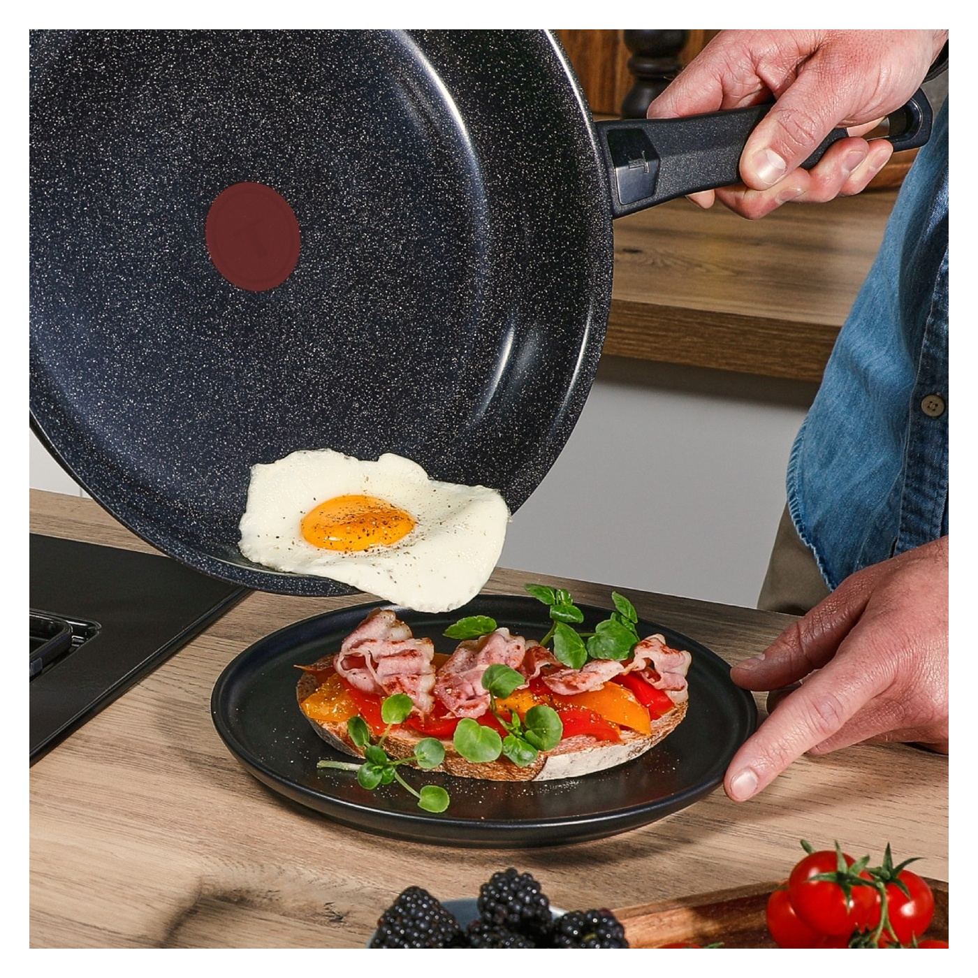 Tefal Expertise Kerámia serpenyő G2020432, 24 cm, Alumínium, Tapadásmentes kerámia bevonat, Karcolásálló ásványi felület - 5