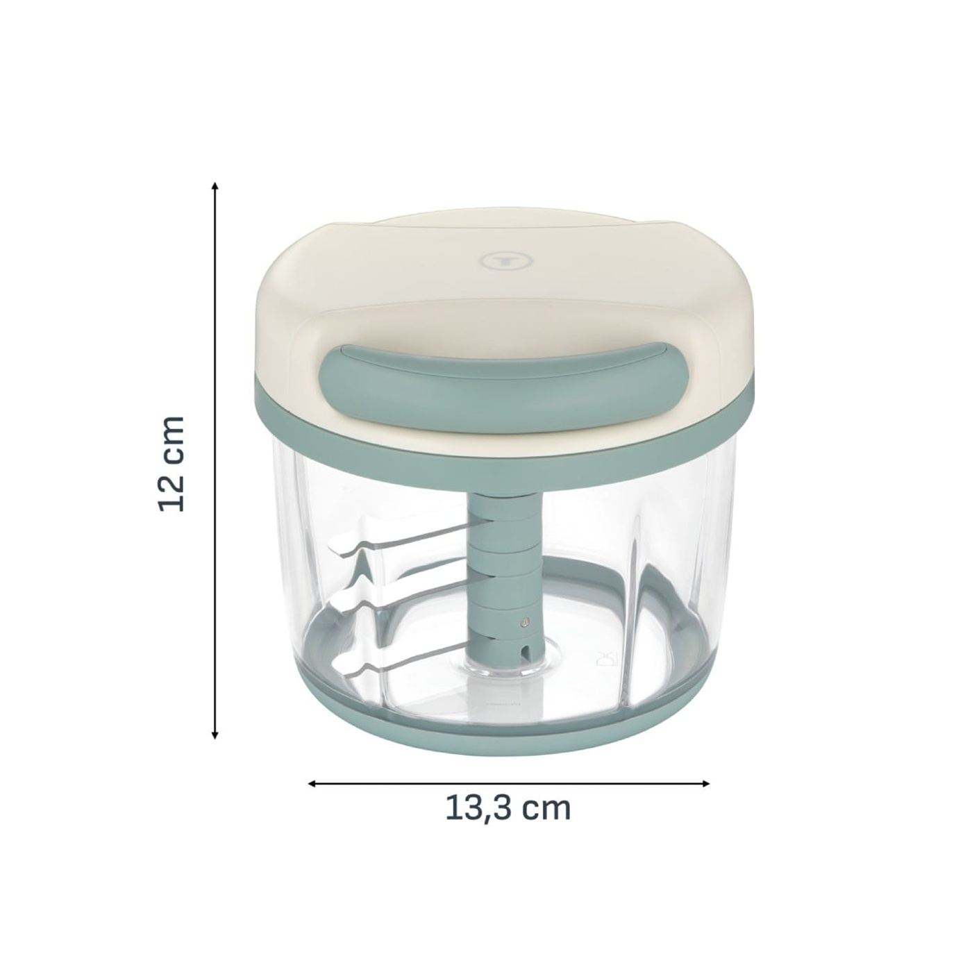 Tefal 5-Second Kézi Aprító K4330104, 3 rozsdamentes acél penge, reteszelő mechanizmus, csúszásmentes talp, zöld - 14