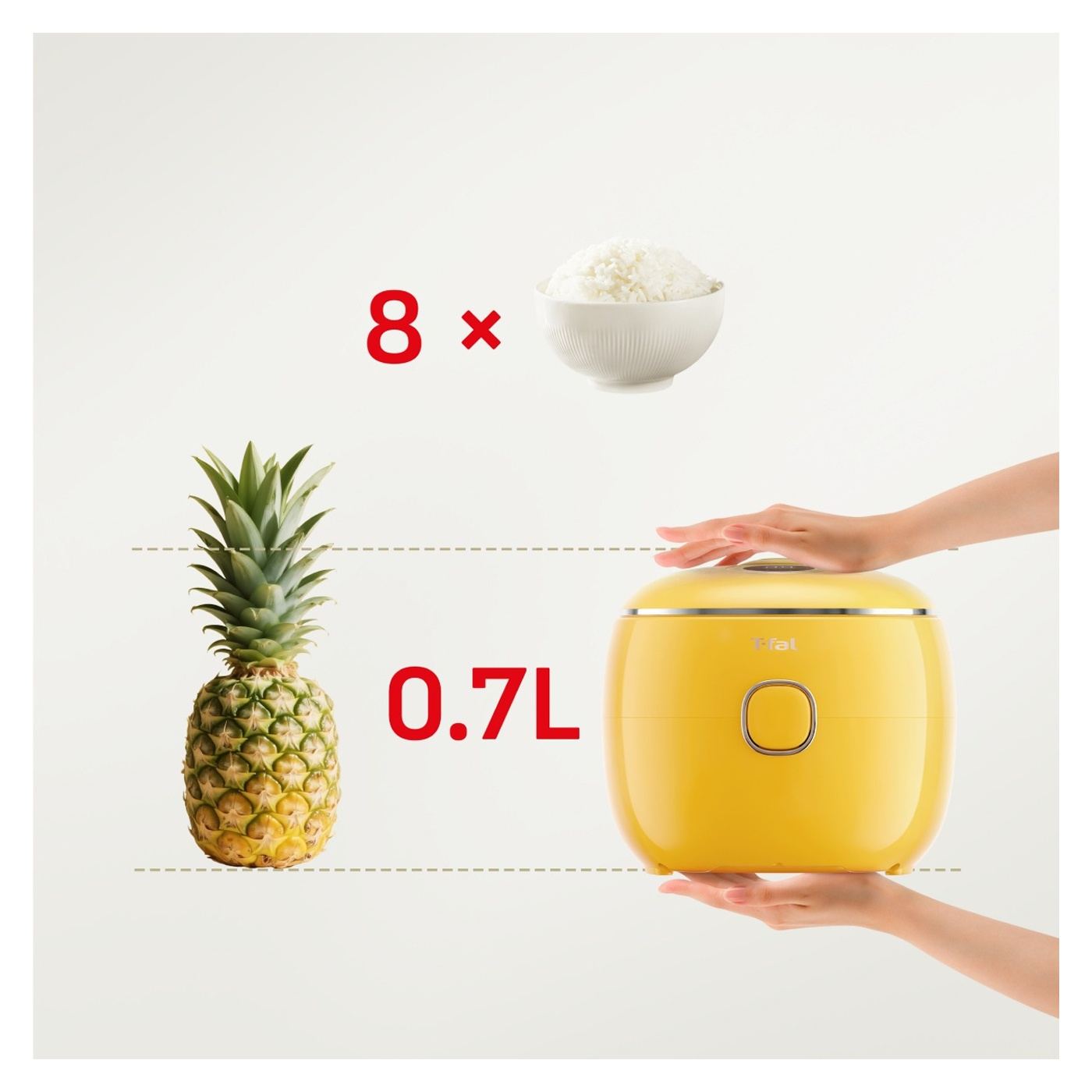 Tefal Pop RK5352E0 Multifunkciós Rizsfőző, 350 W, 0,7 L Kapacitás, 8 Program, Digitális Technológia, Melegen Tartás Funkció - 9