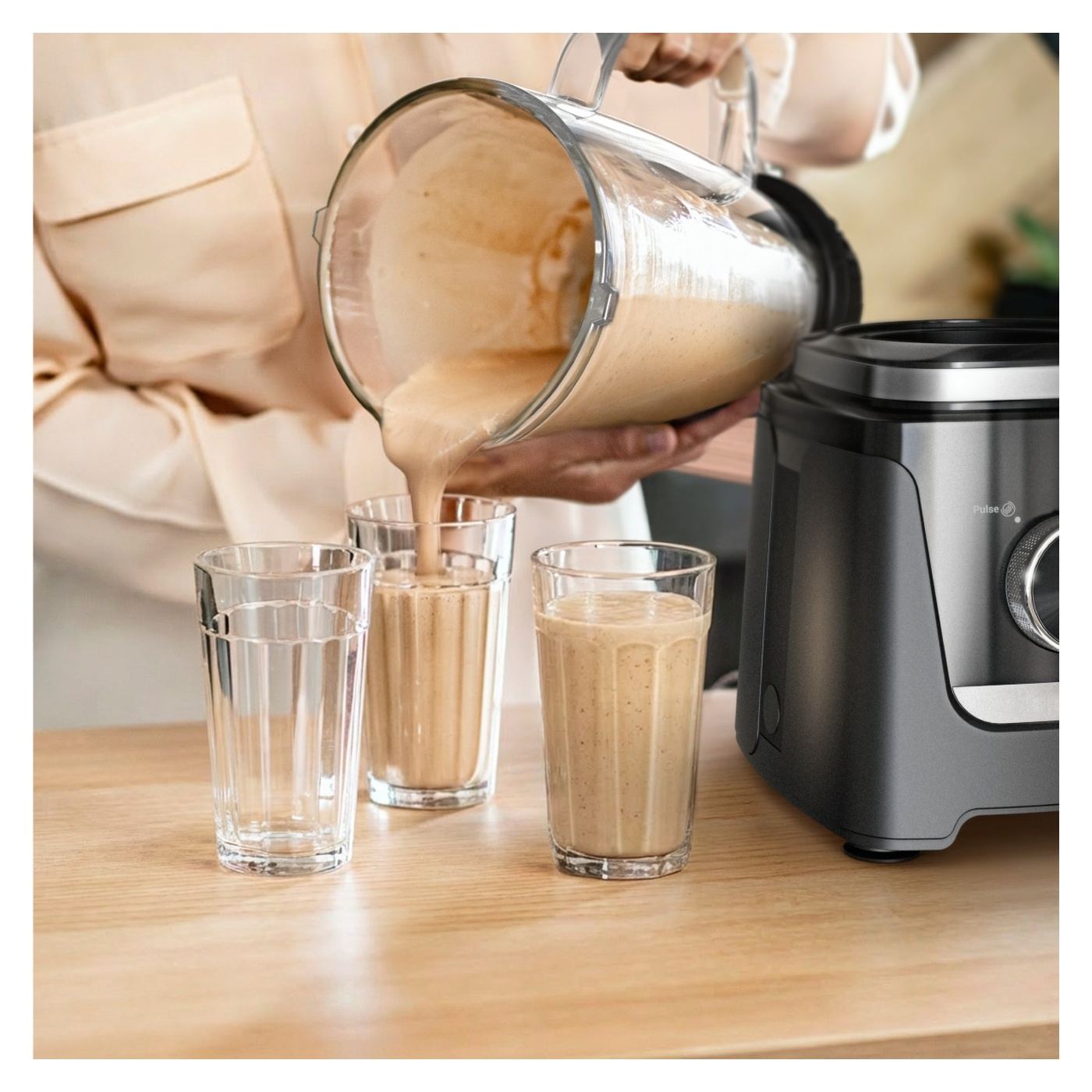 Tefal Blendforce BL5958F0 turmixgép, 800 W, 1,9 L, 2 sebesség + Pulse, 6 Powelix 3D penge, Powelix Cyclonic technológia, üvegkan - 10