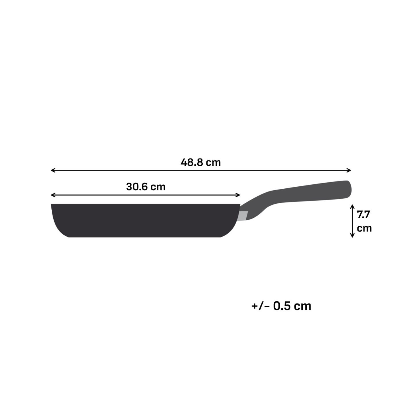 Tefal Renewal Kerámia serpenyő G0170702, 30 cm, Alumínium, Inoceram tapadásmentes kerámia bevonat, Thermo-Signal™, Indukciós, Sz - 8