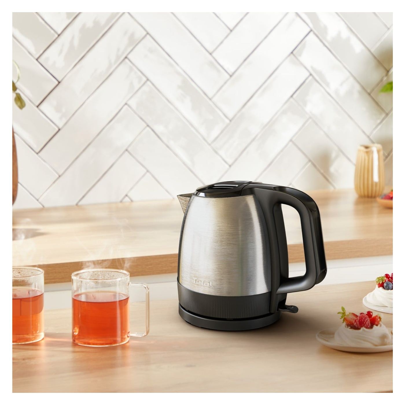 Tefal Express KI1E0DE0 Vízforraló, 2000 W, 1,2 L, Rozsdamentes acél, Automatikus kikapcsolás, Kivehető vízkőszűrő, 360°-os elfor - 8