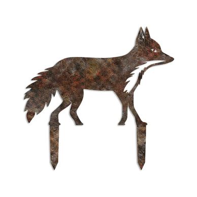 Decorațiune grădină FOX A-01, maro, metal, 50x33 cm