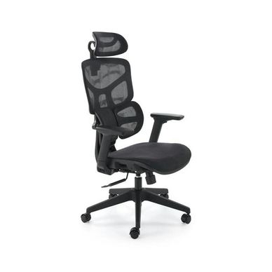 Scaun birou MACAR, negru, stofă clasica/plasa, 71x69x127-133 cm