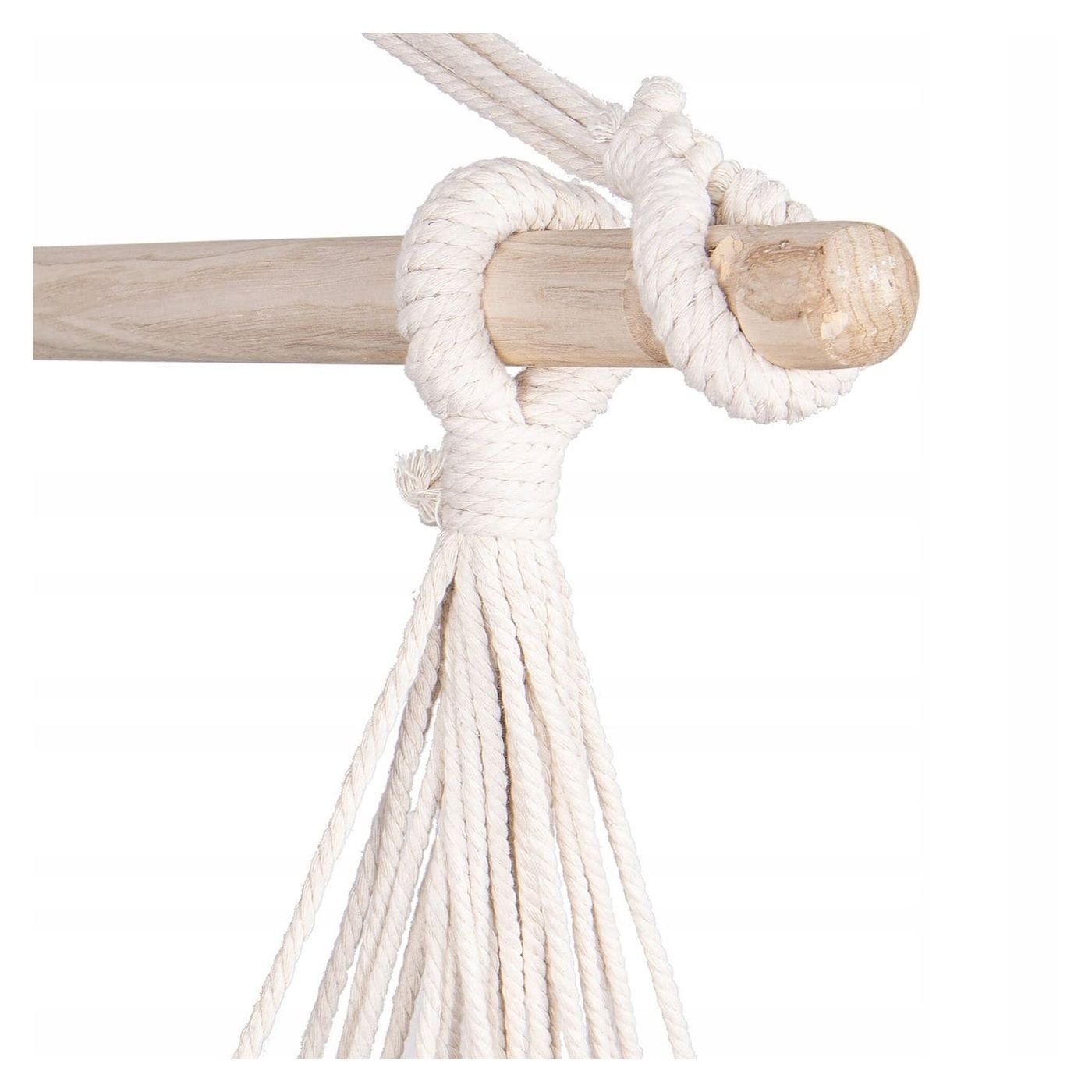 Függő Hinta Hinta Otthonra vagy Kertbe HM48, Barna Szürke Párnákkal, 130x100cm, 150kg - 2