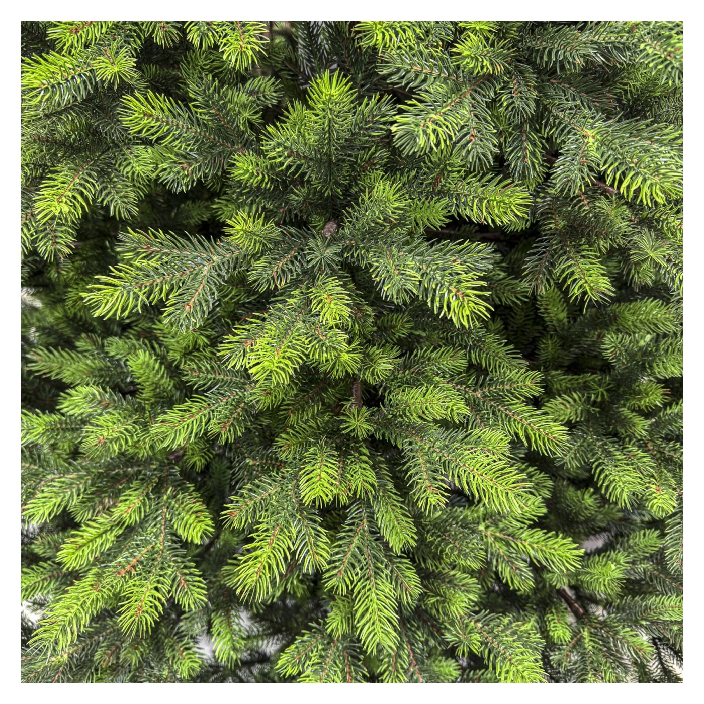 Műkarácsonyfa, Hollandia, Zöld zöld hegyekkel, Teljesen 3D, 230 cm - 7