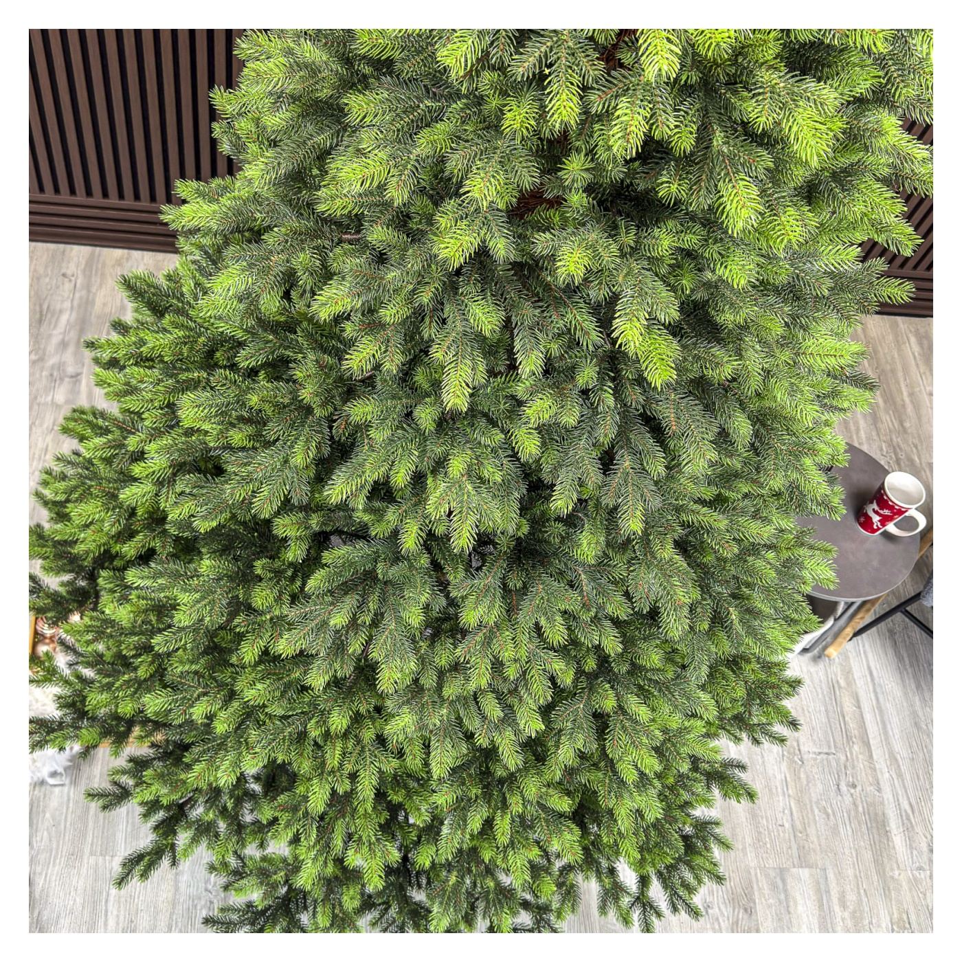Műkarácsonyfa, Hollandia, Zöld zöld hegyekkel, Teljesen 3D, 230 cm - 10