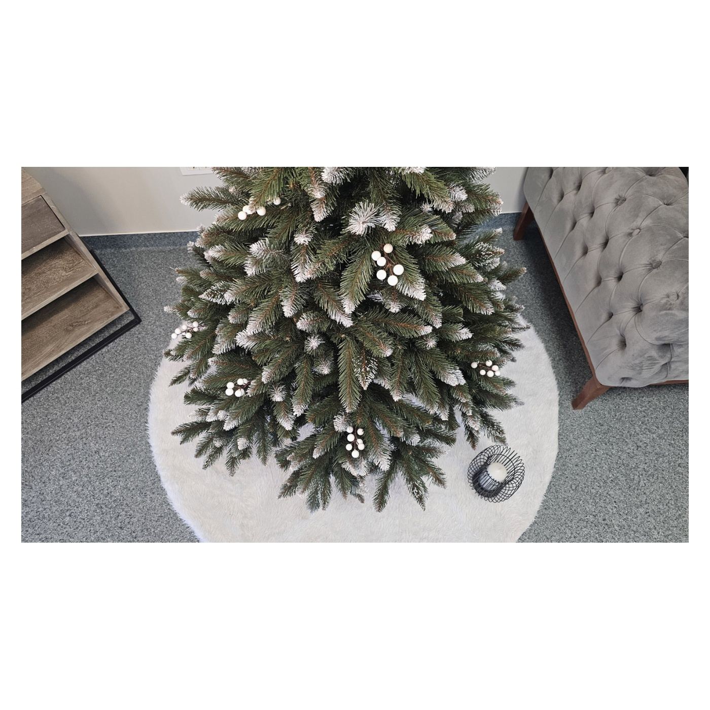 Műkarácsonyfa Brad Deluxe, WhiteBerry, 2D, 180cm - 4