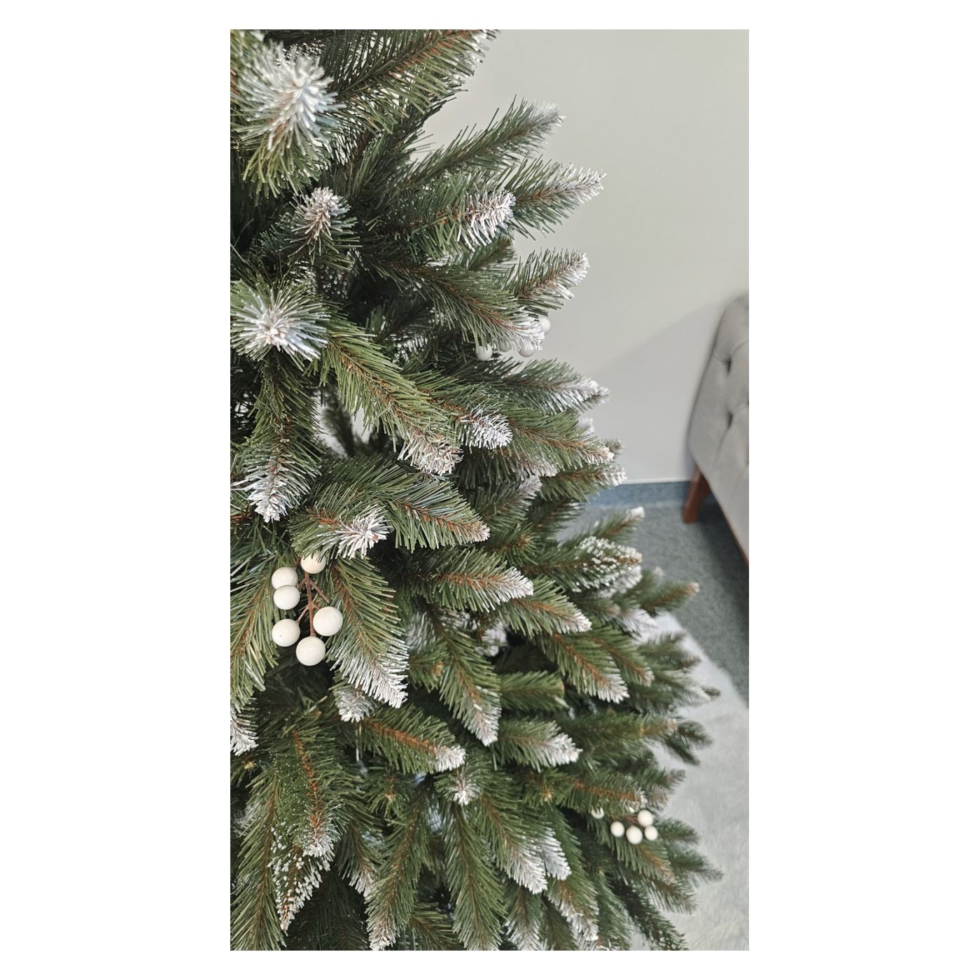 Műkarácsonyfa Brad Deluxe, WhiteBerry, 2D, 180cm - 13
