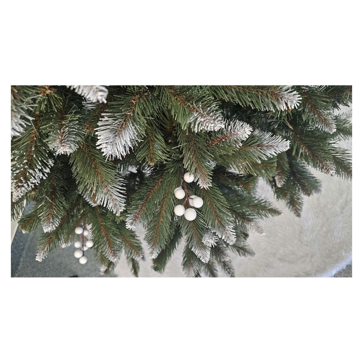 Műkarácsonyfa Brad Deluxe, WhiteBerry, 2D, 180cm - 14