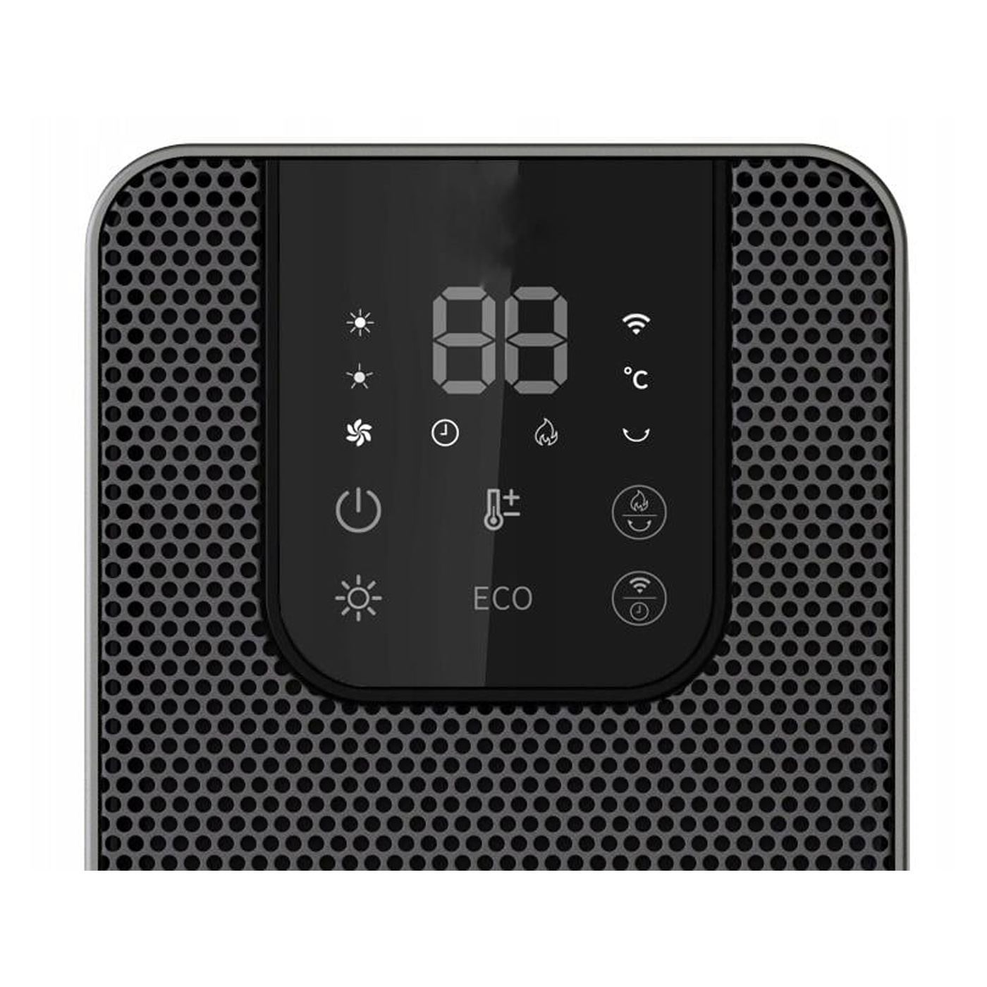 Elektromos kandalló, 2000W, 2 fűtési fokozat, termosztáttal és távirányítóval, időzítővel, LED kijelzővel, WiFi - 2