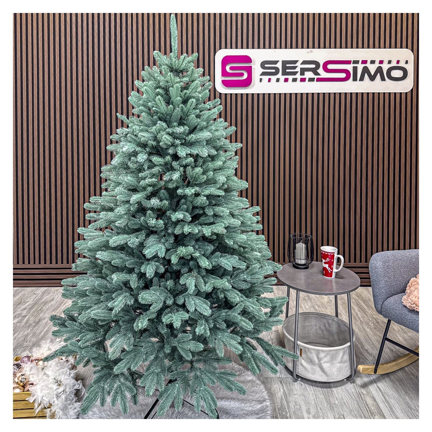 Műfenyő Deluxe, Lapland Select Silver, Teljesen 3D, 180cm - 5