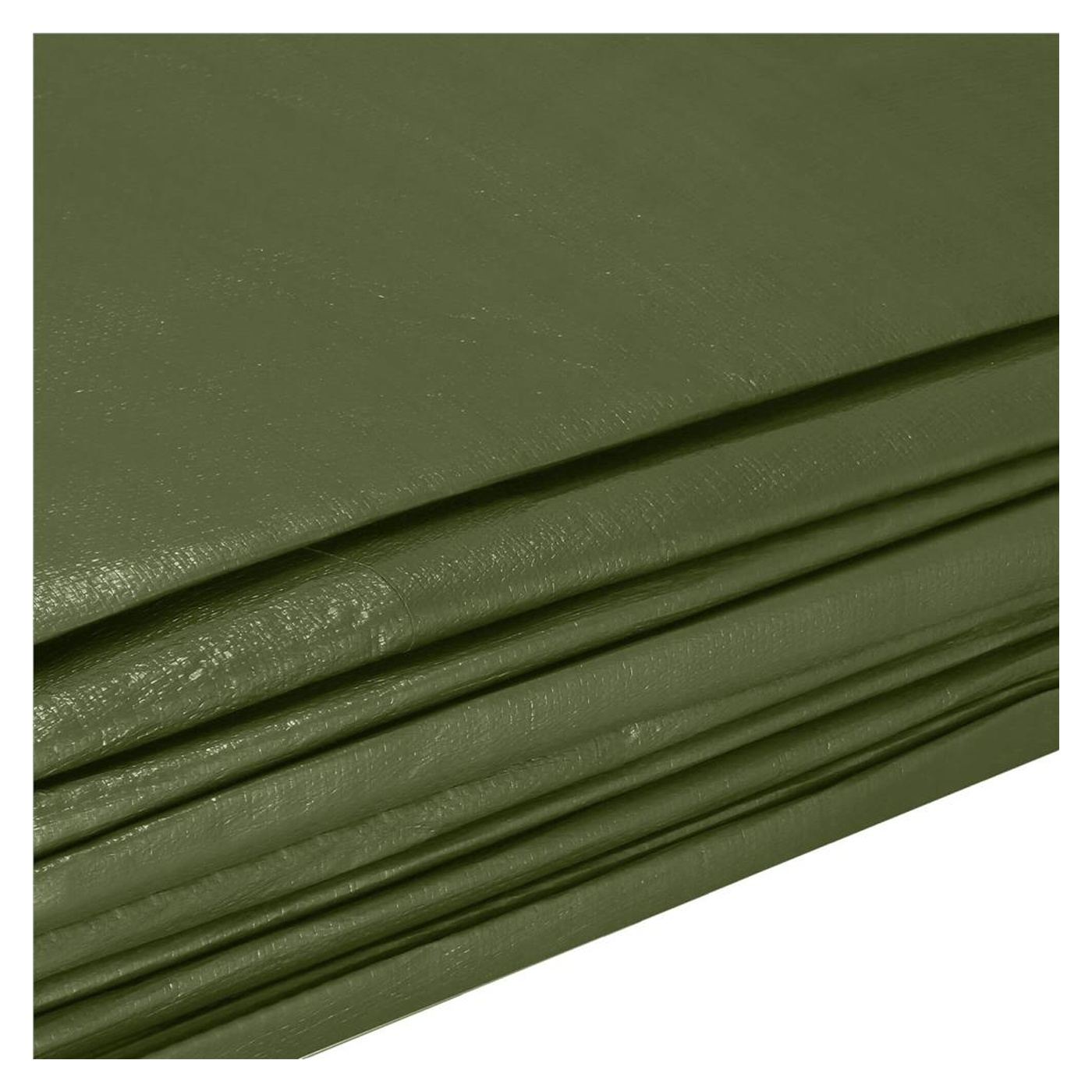 Vízálló laminált polietilén ponyva, 120g/m2, 3x4m, zöld - 8