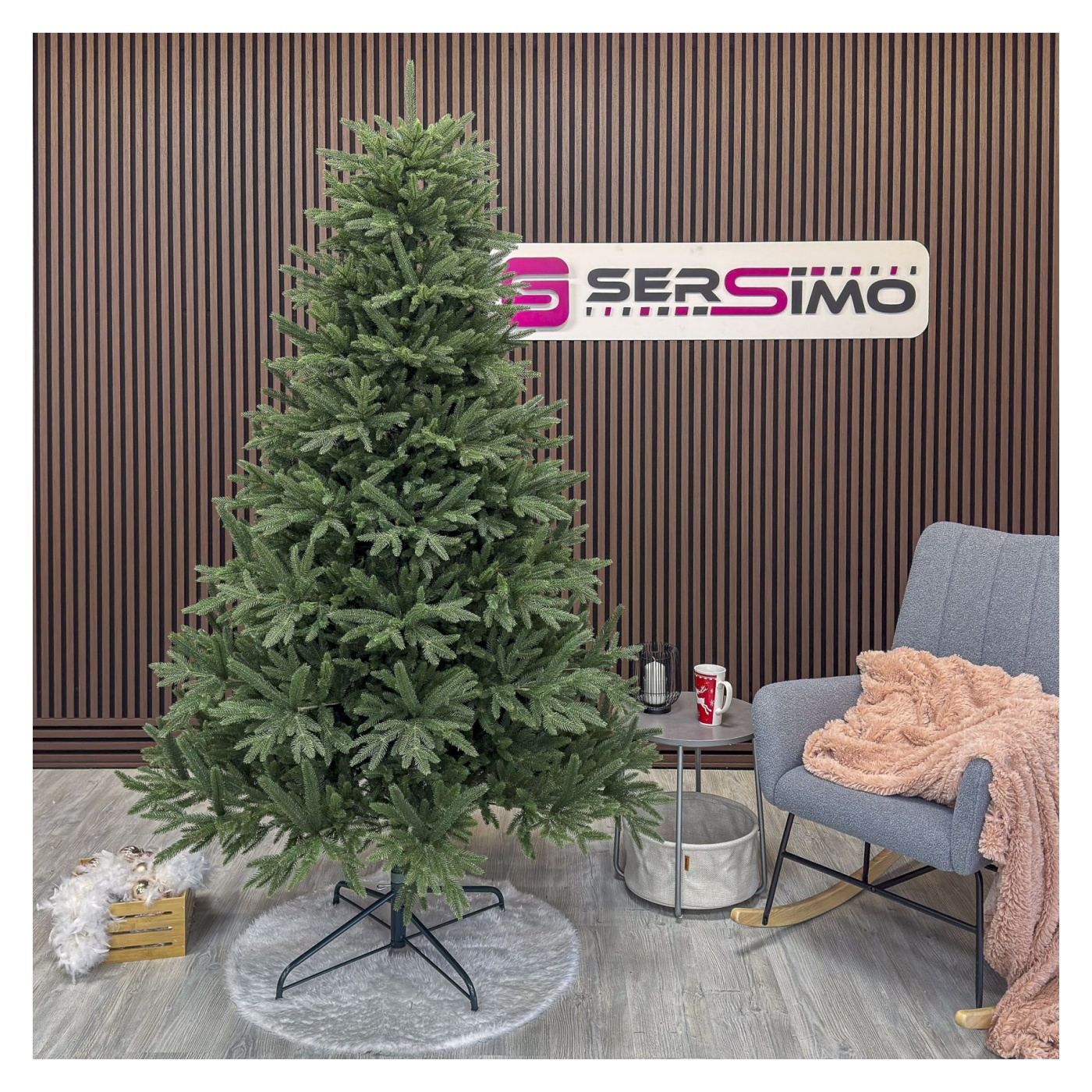 Műfenyő Deluxe, Alpin, Zöld, Full 3D, 230 cm - 12