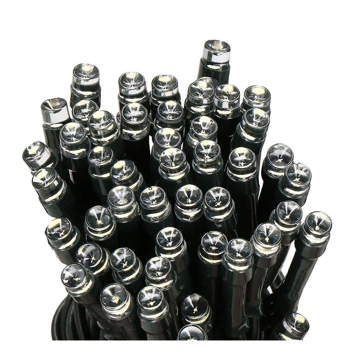 Kültéri kerti fényfüzér, 10 méter, 100 LED, elemes, fehér - 7