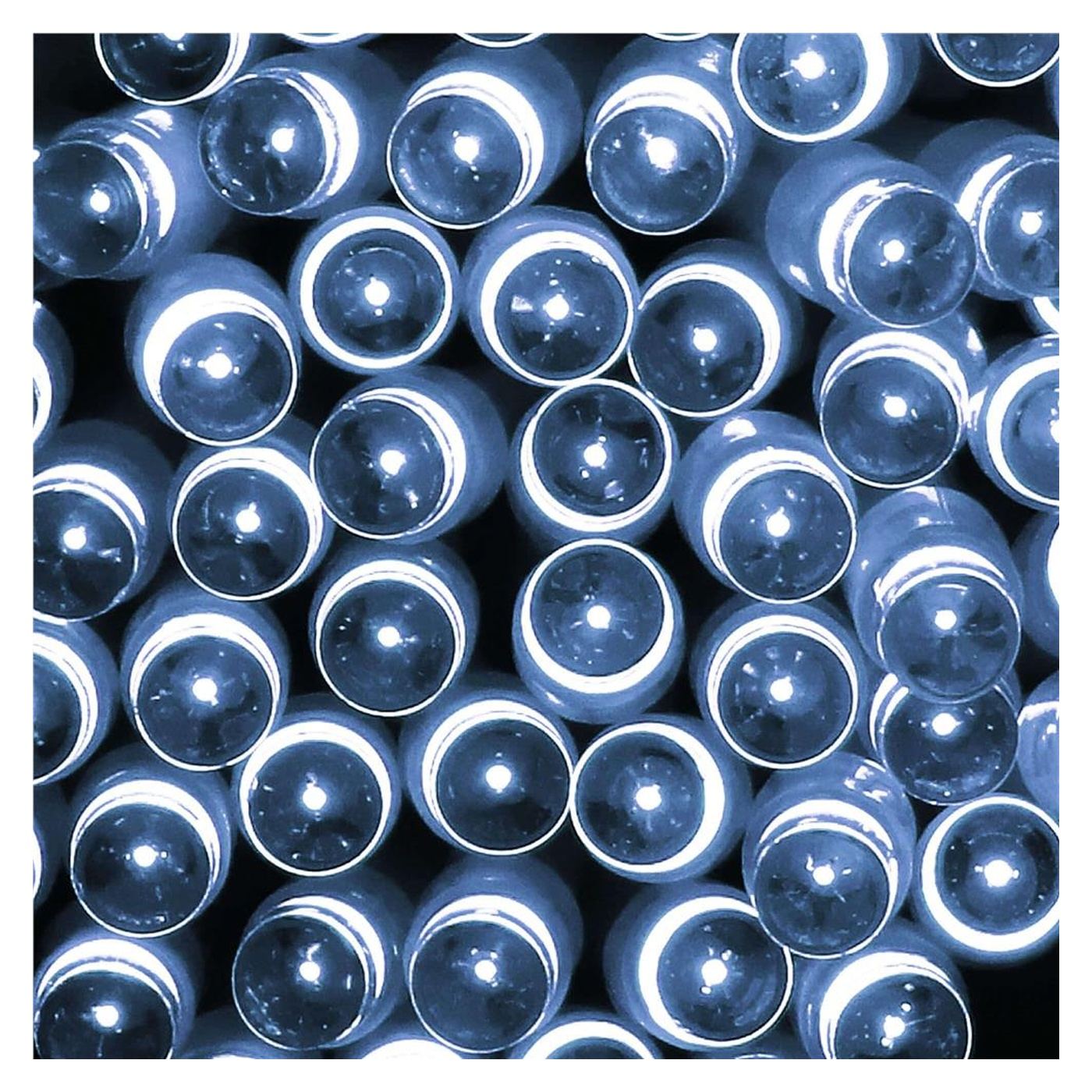 Kültéri kerti fényfüzér, 10 méter, 100 LED, elemes, fehér - 8