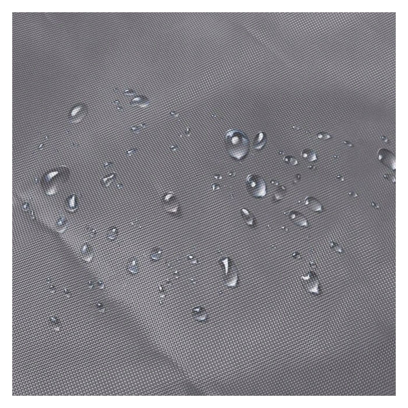 Négyzet alakú napvitorla 500x500 cm, vízálló, UV védelem, 180g/nm poliészter, szürke - 3
