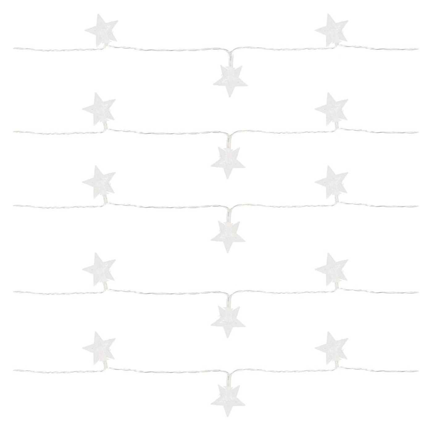 (DL) Kerti fényfüzér, 5 méter, 50 LED, elemes, sárga - 11