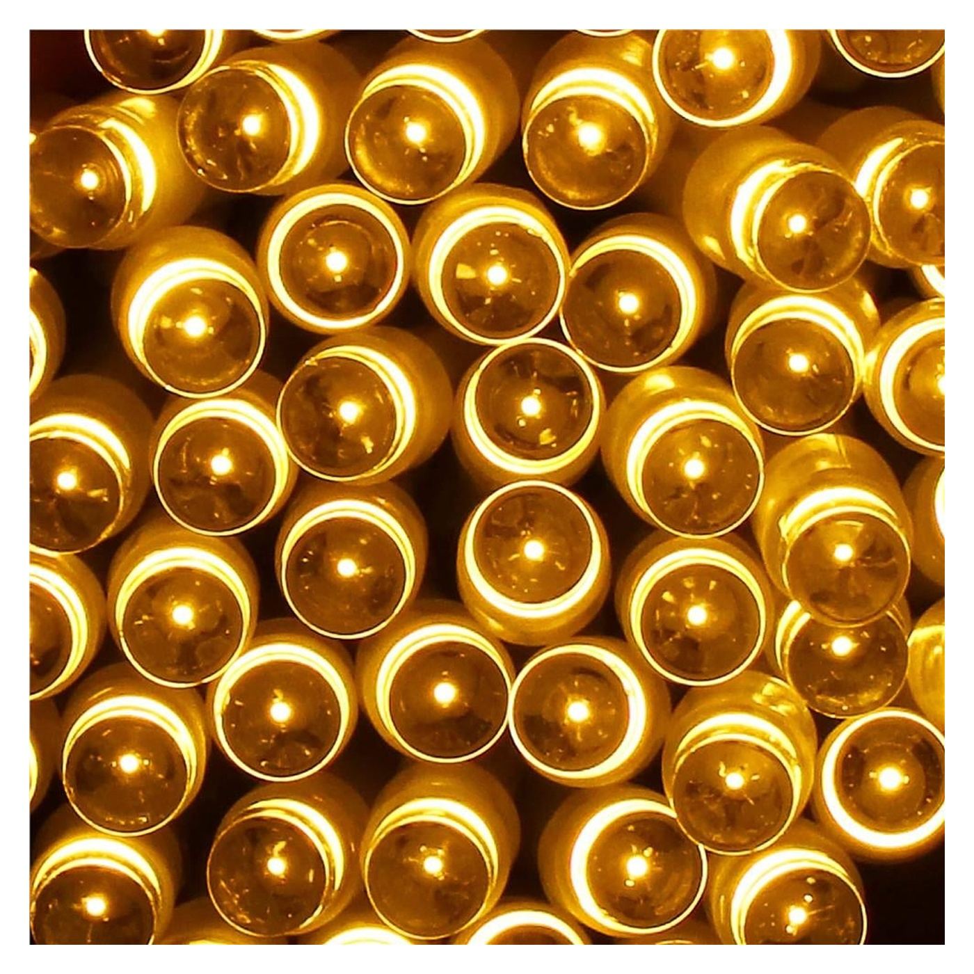 Kültéri kerti fényfüzér, 9 méter, 120 LED, elemes, sárga - 4