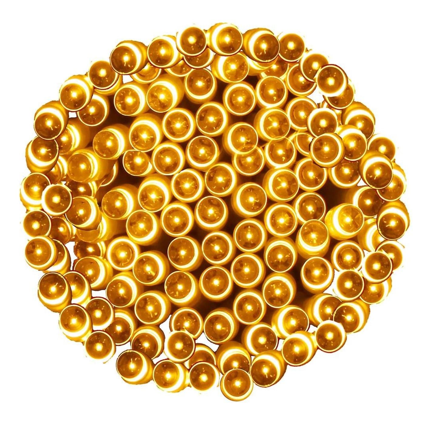 Kültéri kerti fényfüzér, 9 méter, 120 LED, elemes, sárga - 7
