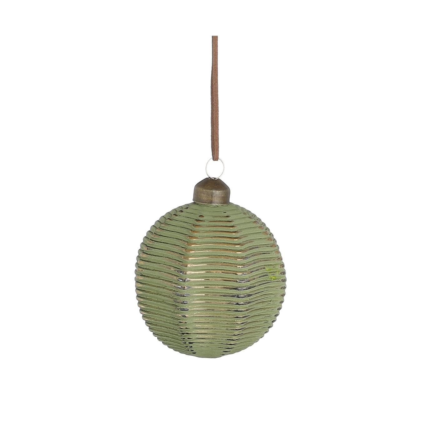 Üveg gömb, arany, 8 cm - 2