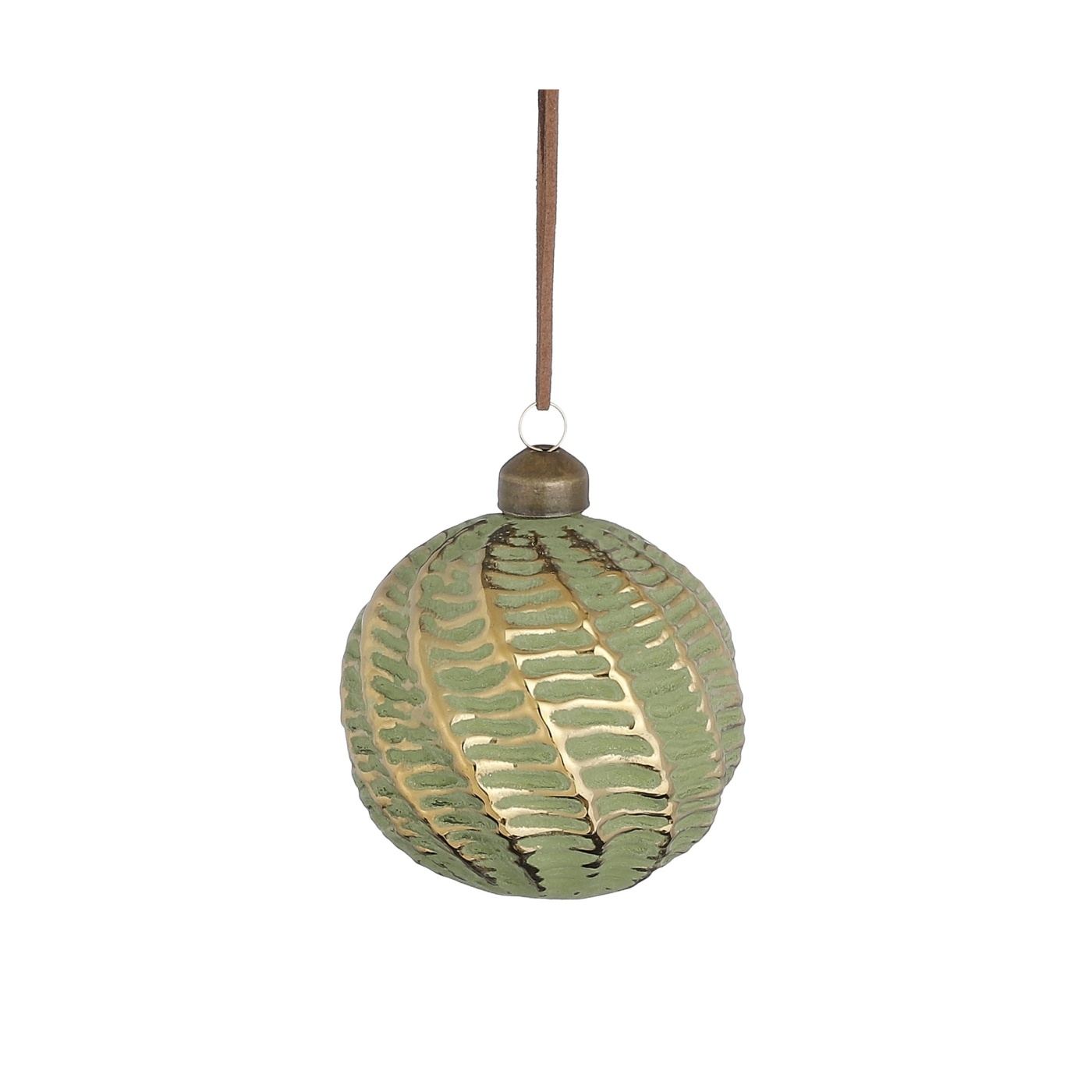 Üveg gömb, arany, 8 cm - 4