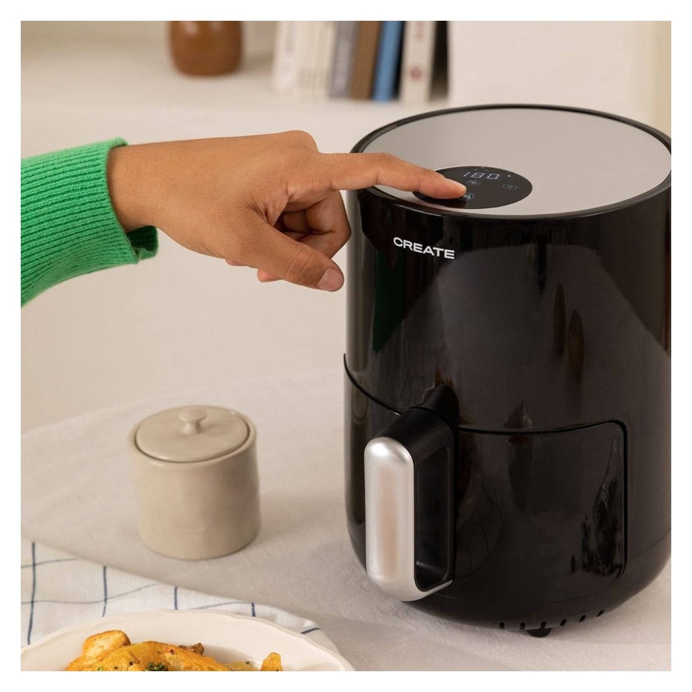 CREATE Air Fryer, 1,5 L, Fekete - 3