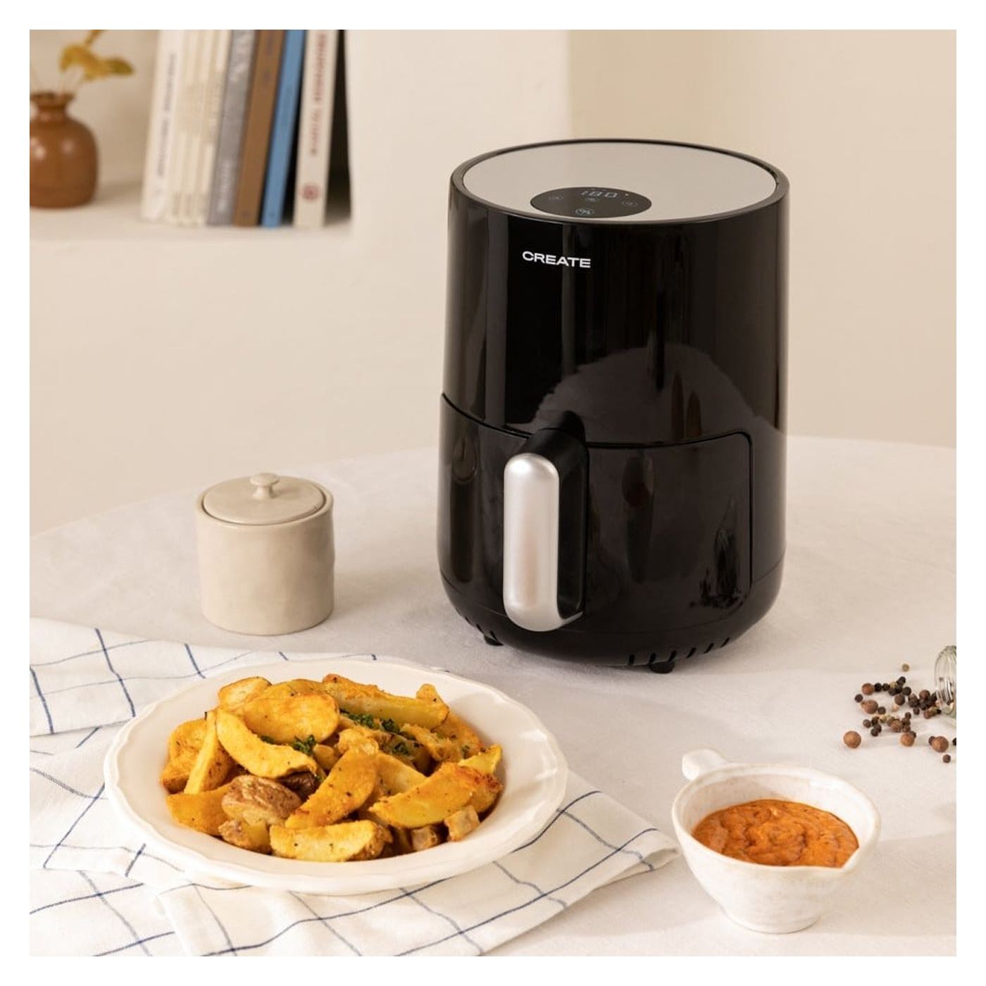 CREATE Air Fryer, 1,5 L, Fekete - 4