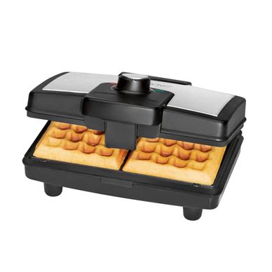 Aparat de vafe și gofre dublu, Clatronic, 800 W, negru