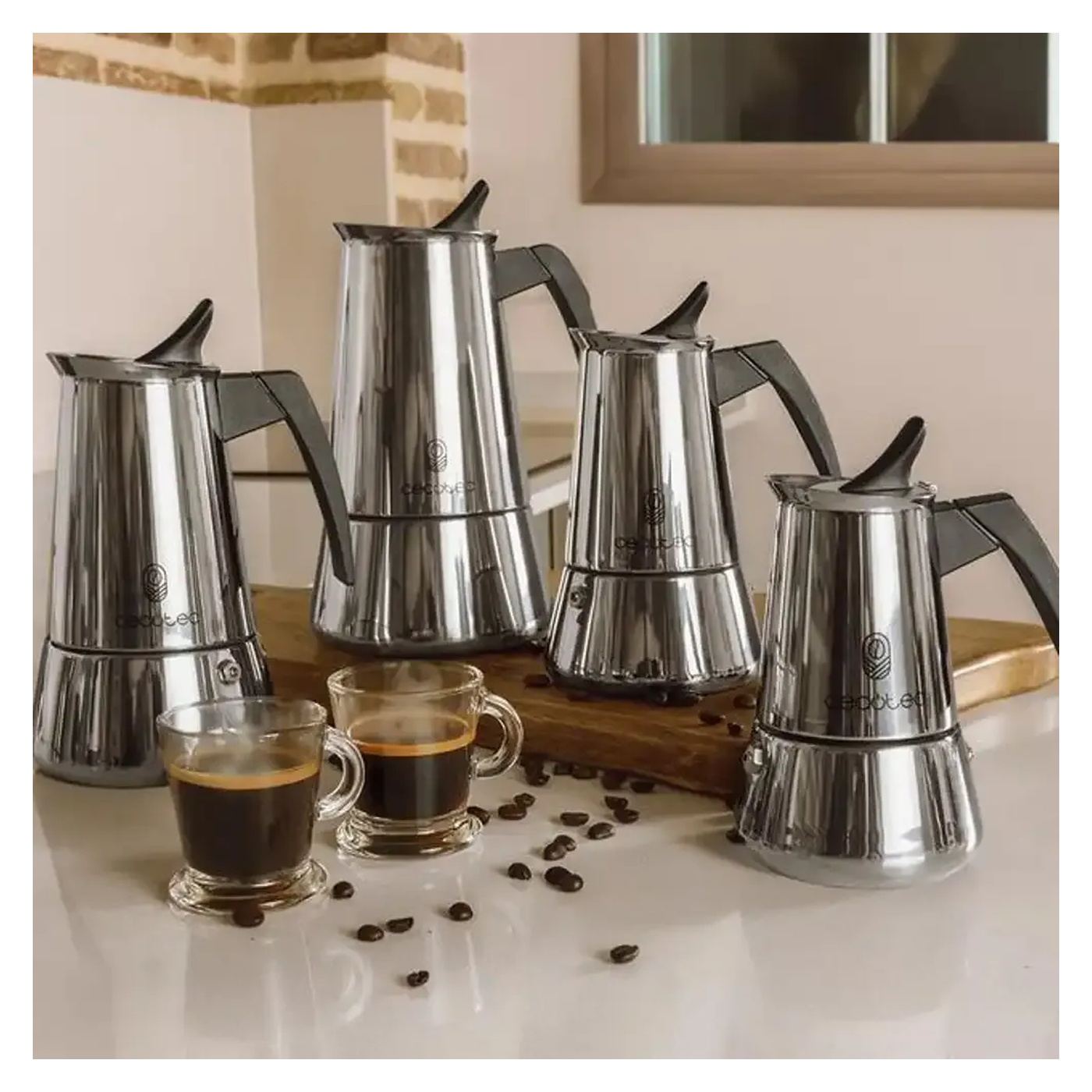 Moka kávéfőző, Cecotec, Piccolina 200, 2 csésze, rozsdamentes acél - 3