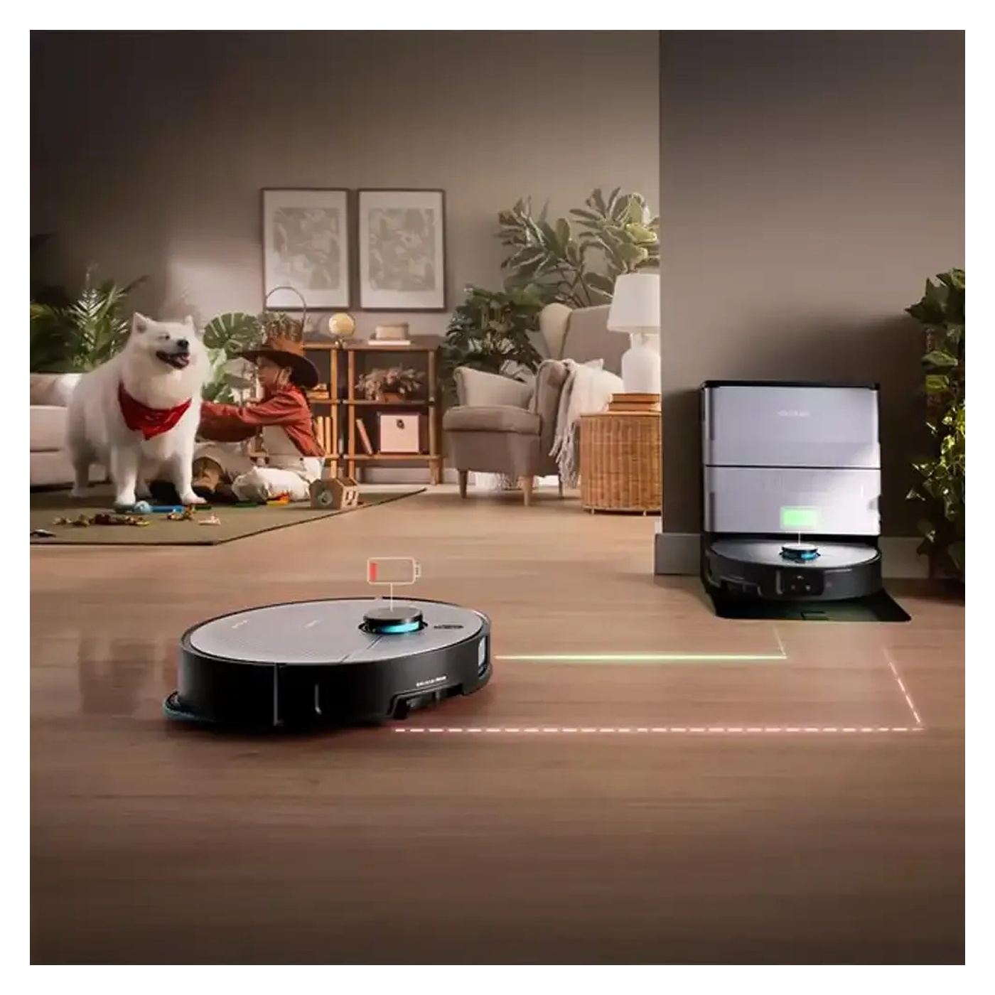 4 az 1-ben Okos Robotporszívó AI Pro Lézerrel és Integrált Kamerával, Cecotec, Conga X100, Navigációs Funkció, Fekete - 10