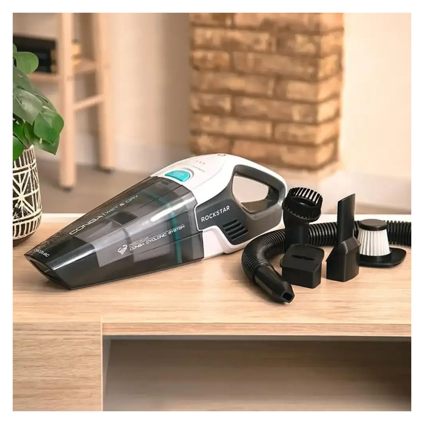 Kézi porszívó tartozékokkal, Cecotec, Conga Rockstar, 0,5 liter, fehér - 2