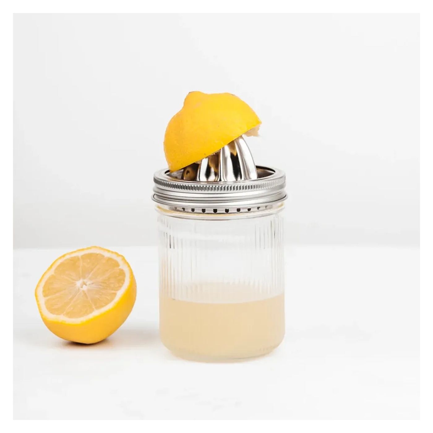 Prémium kézi citrus facsaró szett üveg/rozsdamentes acél, Lieblingsglas, 0.4 liter, átlátszó - 2
