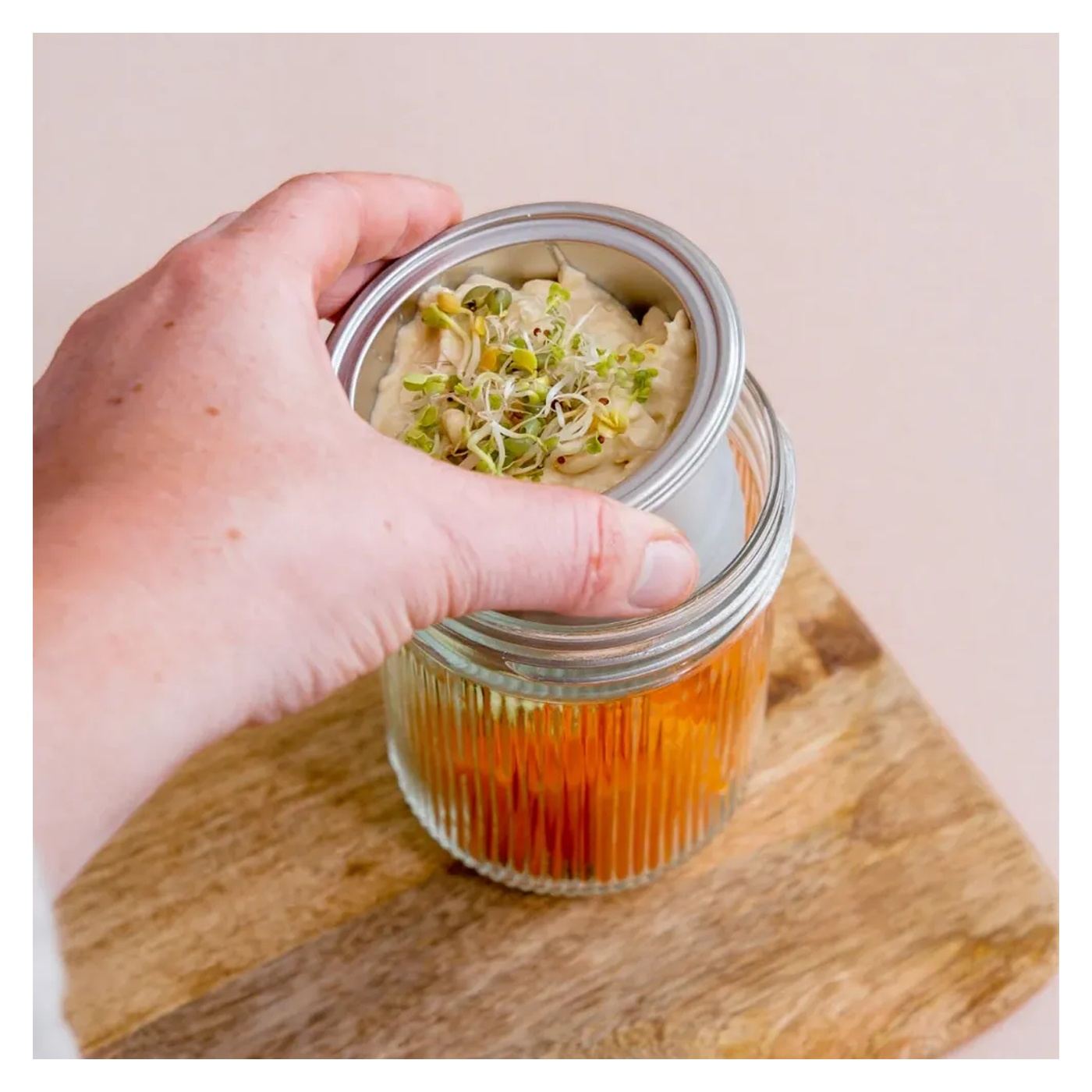 Prémium ételadagoló üveg tárolókészlet, Lieblingsglas, Starter, 3 x 0,5 liter, átlátszó - 5