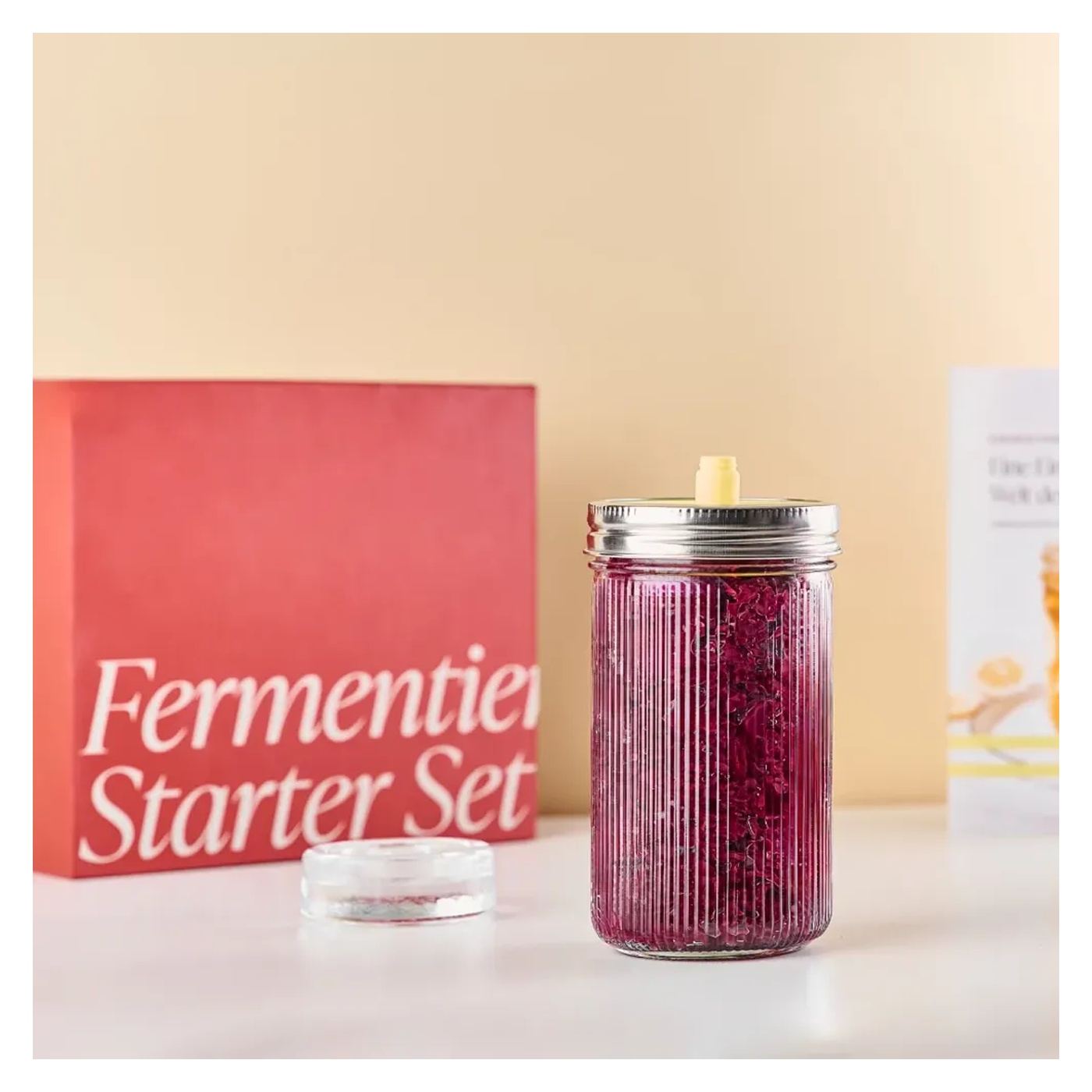 Prémium Fermentáló Készlet Üvegedénnyel, Lieblingsglas, Mini, 0.6 Liter, Átlátszó - 3