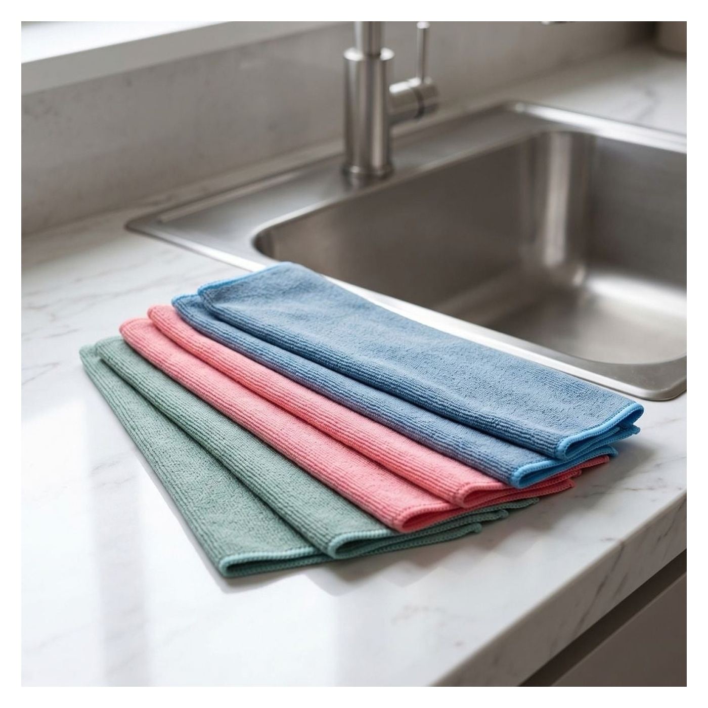 Daily Cleaning mikroszálas törlőkendő, 30x30 cm – 6 db-os szett, több színben, Ultra Clean, hatékony tisztítás - 2
