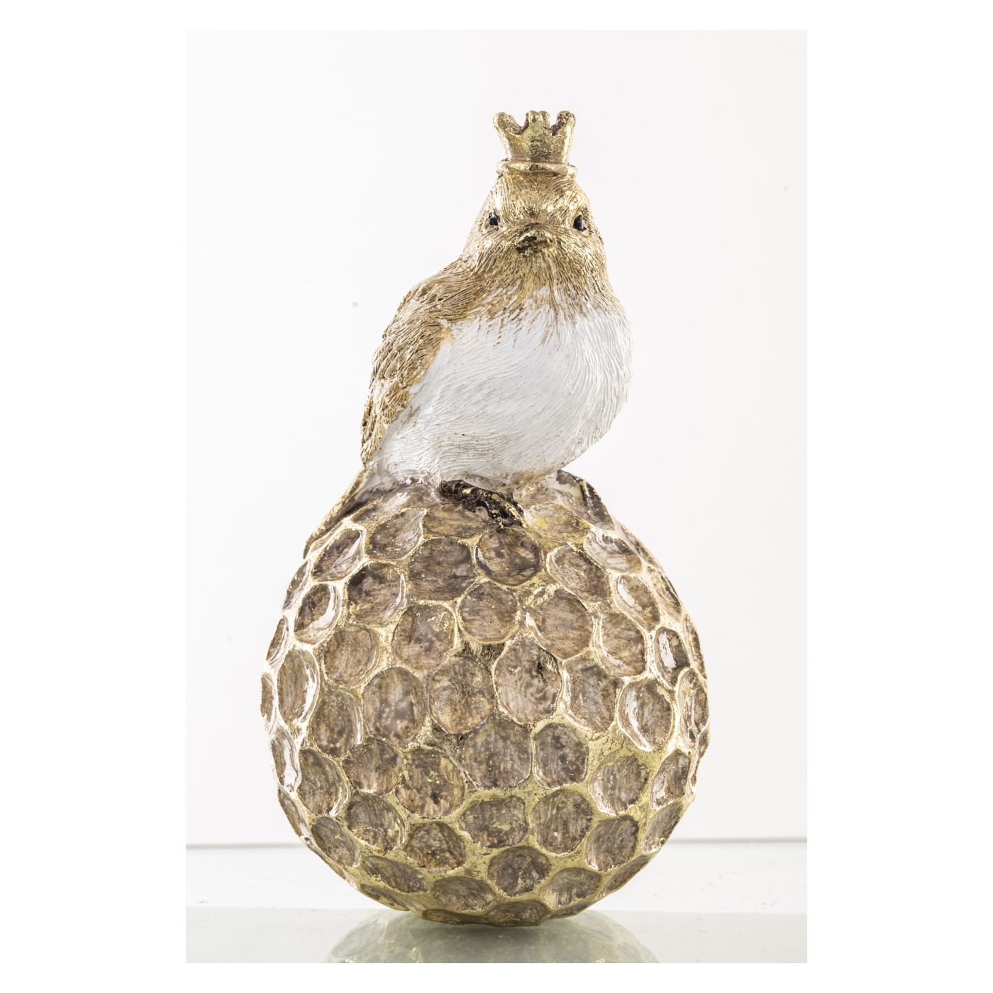 Madár szobor gömbön, 13x6,5x6,5 cm - 4