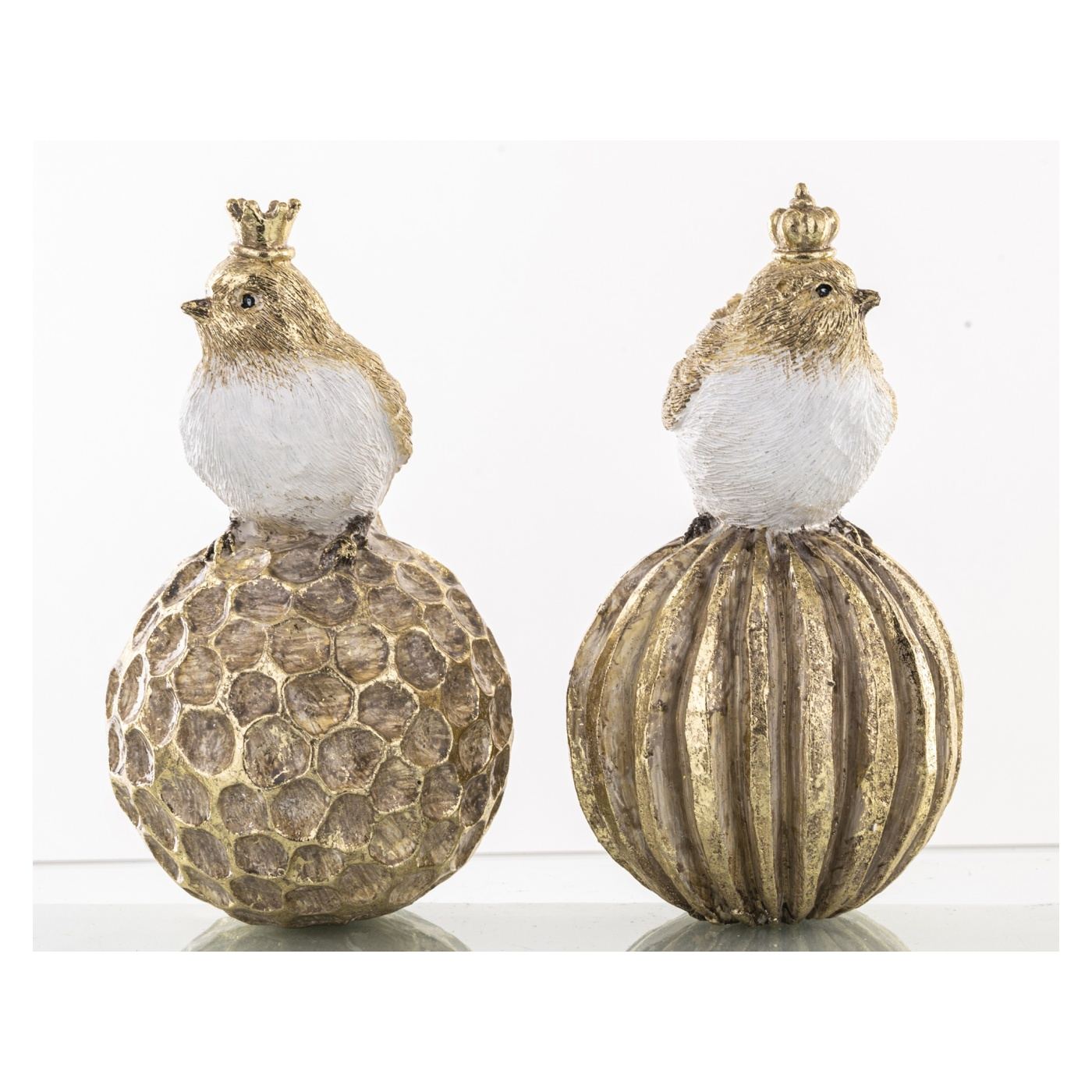 Madár szobor gömbön, 13x6,5x6,5 cm - 7
