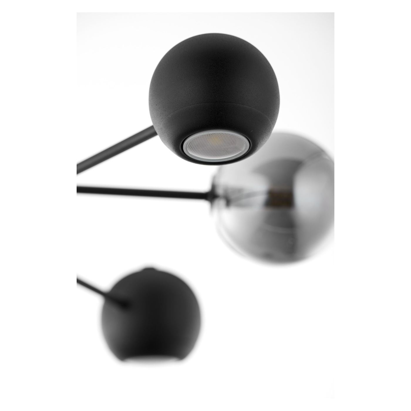 JUPITER MOKA sorozatú csillár, fekete, füst, 3xG9/3xGU10/14W - 11