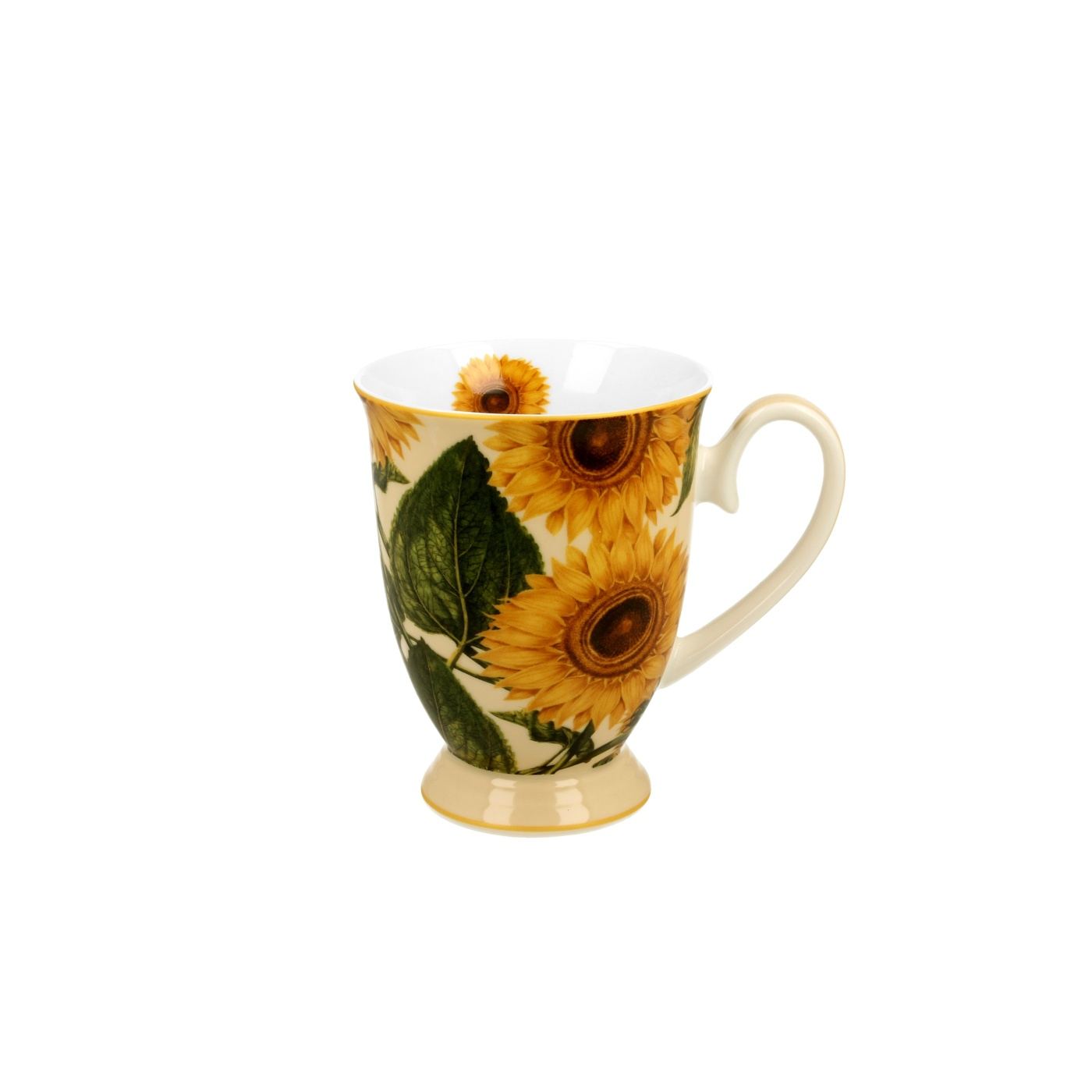 Porcelán bögre, teahez, Sunflowers, 325 ml - 3