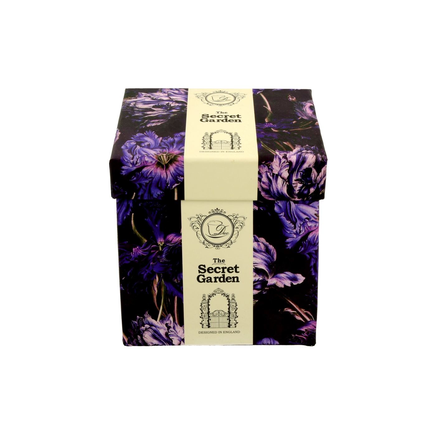 Teáscsésze szett, porcelán, Violet Tulips, fém infúziós betéttel, 325 ml - 3