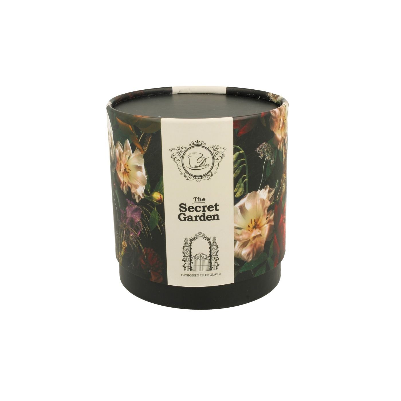 Teáscsészékészlet, porcelán, Dark Flowers, fém infúziós betéttel, 325 ml - 4