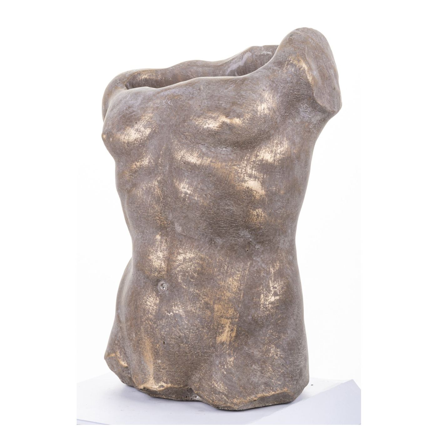 Dekoráció férfi mellszobor, bronz, 28x21x13 cm - 2